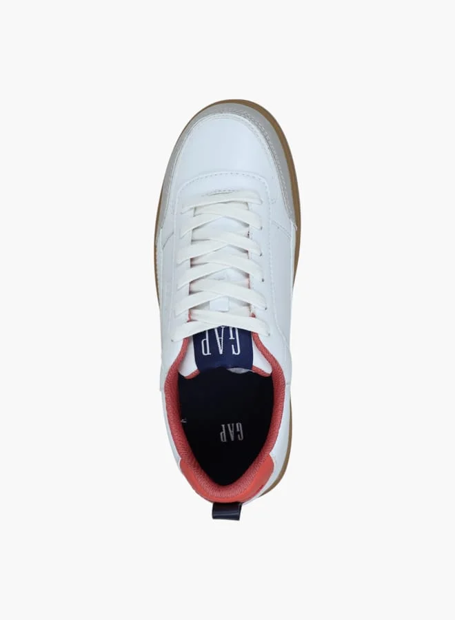 GAP Women's Panelled Sneakers with Lace-Up Closure - SEATTLE II