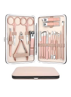 Arabest Manicure Set Pedicure Kit Nail Clippers Sets - Professional Grooming Kit High Precision Stainless Steel Nail Cutter Nail File Sharp Nail Scissors and Clipper Fingernails with stylish case  - Image 1