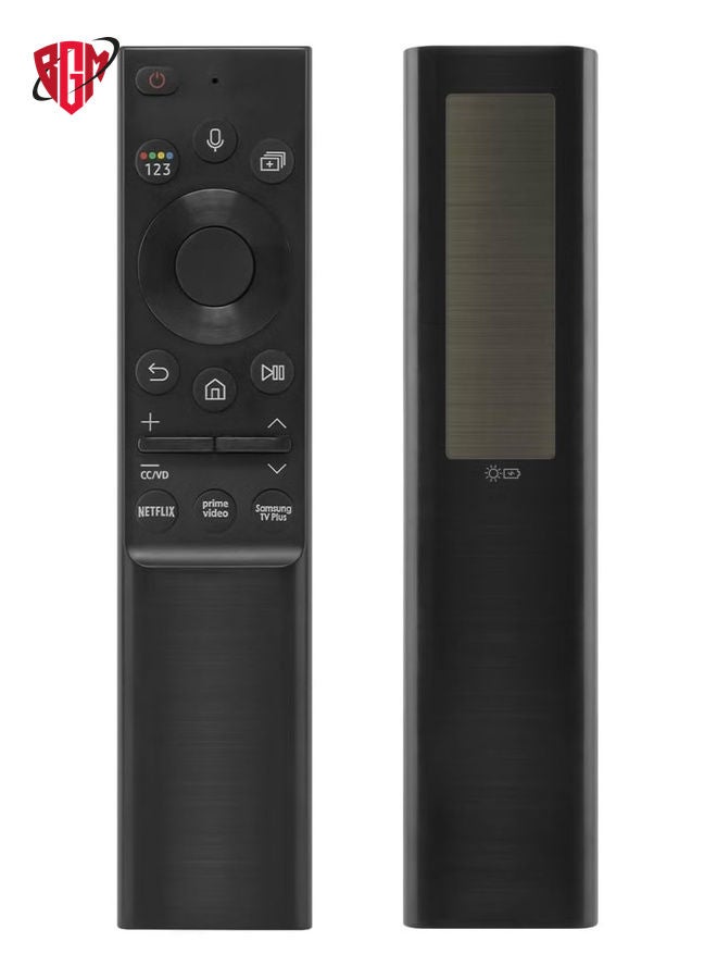 BGM Samsung Smart TV Solar Remote - BN59-01357 Solar Charging Voice Remote Control for Samsung Smart TVs Neo LED Smart 4K Ultra HD TV, with Samsung TV Plus, Netflix, & Prime Video Short Key Buttons  - Image 1