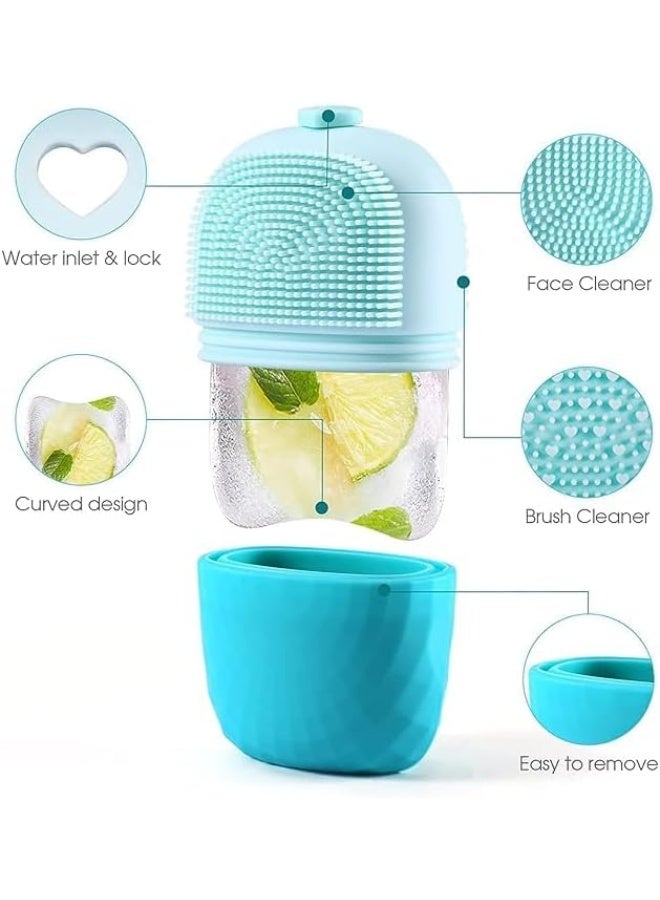 Silicone Ice Pack for Facial Massage – Skincare Tool & Capsule Set, Facial Ice Roller for Fine Line Reduction and Pore Minimization, Random Color - Image 4