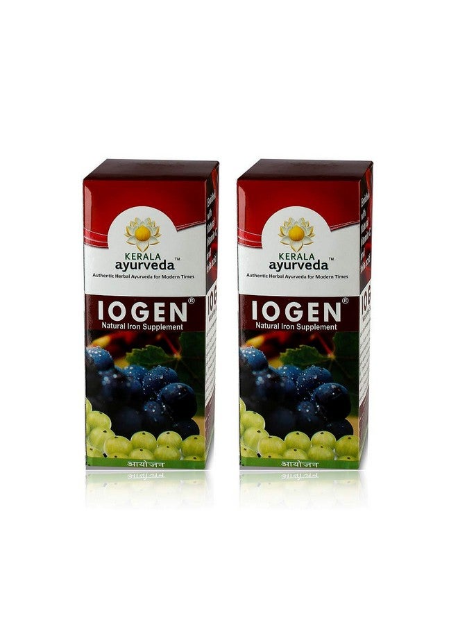 Kerala Ayurveda كيرالا أيورفيدا أيوجين 200 مل (عبوة من 2، 200 مل لكل منها) | مكمل طبيعي للحديد | يحسن مستوى الهيموجلوبين | مكمل حديد عشبي | تونك غير مسبب للإمساك | شراب فقر الدم | يحفز الشهية | بدون نكهات صناعية | مع بيلفا، ساتافاري، دراكشا، أملاء، وأنابيدي | - Image 1