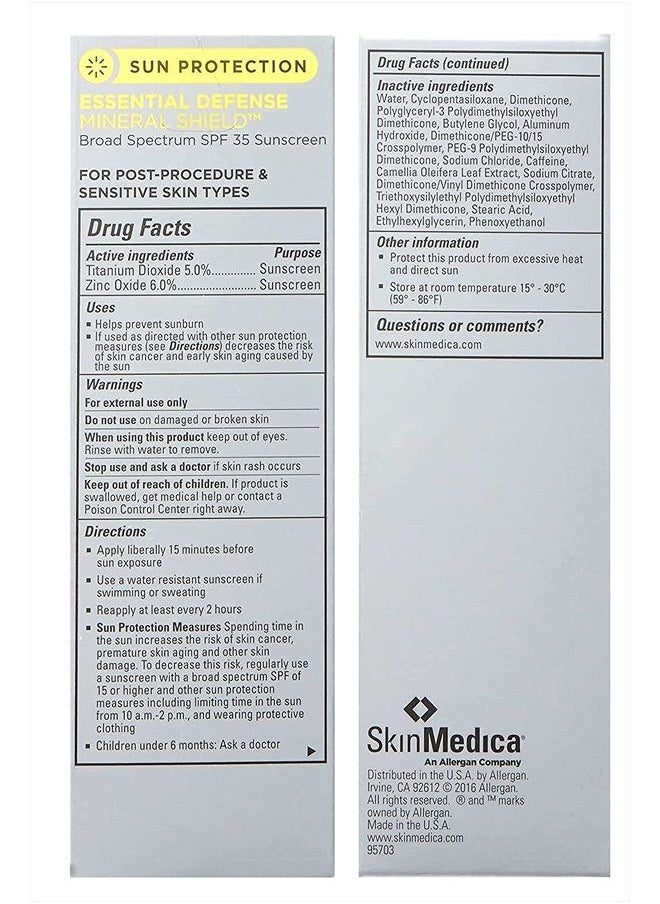 Skinmedica Essential Defense Mineral Shield SPF 32 Sunscreen Tinted, 1.85 Oz  - Image 3