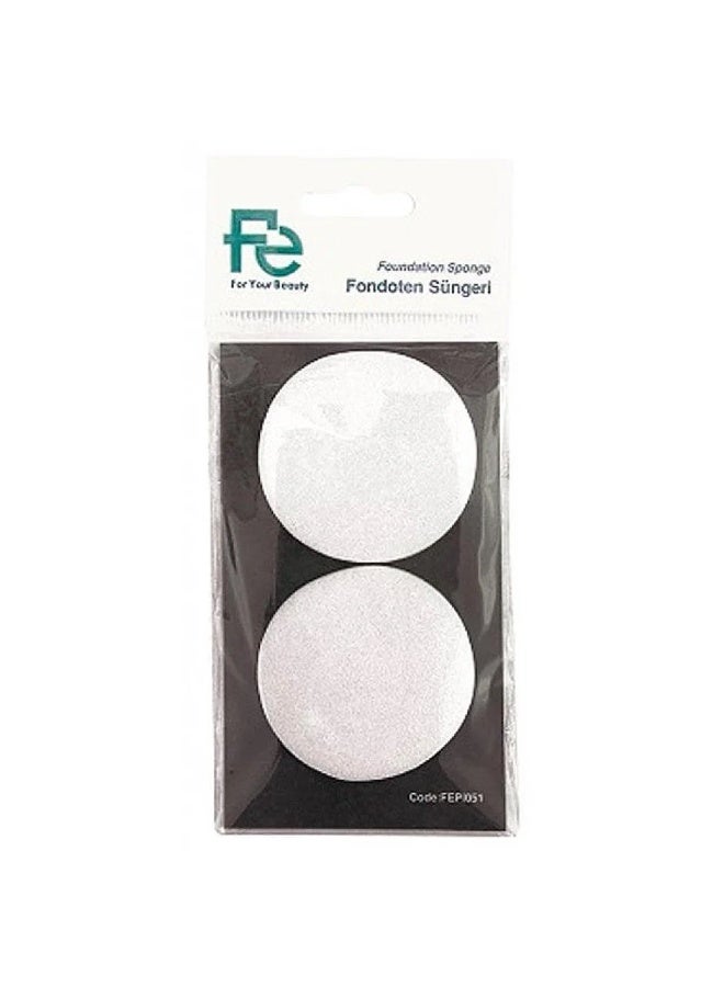 Fe Foundation sponges set, Fe, sponge, 7x2x2 cm, white, 2 pieces