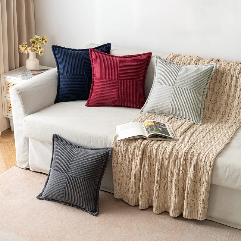 ميولي Miulee Dark Gray Corduroy Convers - Image 5