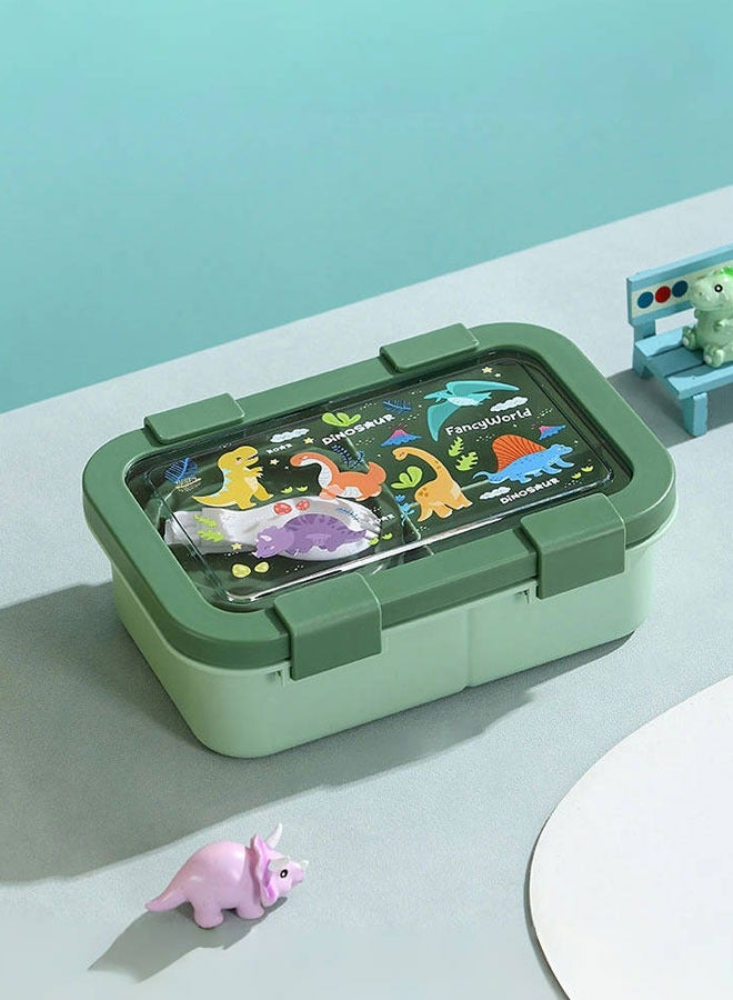 Super ZYouth Lunch Boxes for Kids, Bento Box for Children's School with 3 Compartments and Sauce Box, Leak-Proof Lunch Food Container - Image 1