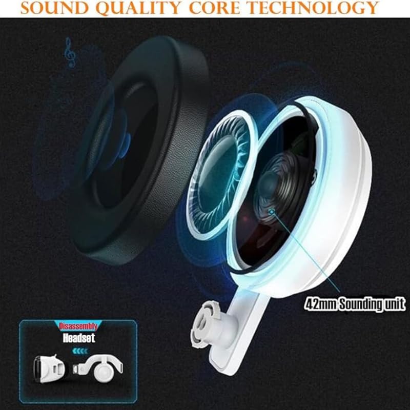 Drumstone (𝟏𝟓 𝐘𝐞𝐚𝐫𝐬 𝐖𝐚𝐫𝐫𝐚𝐧𝐭𝐲) Mini 3D Glasses Headset: 42mm HD Optical Resin Lens, Remote Control, 3D VR Glasses for Smartphones, Enhanced 3D Experience for Movies & Games – Best Gift - Image 3