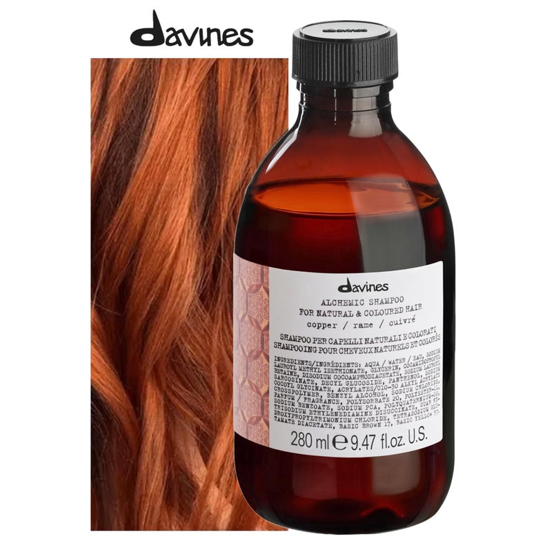 Davines Alchemic Shampoo, Copper, 9.47 Fl Oz - Image 2