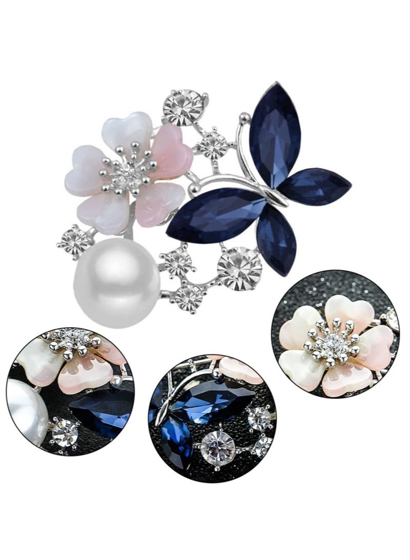 SOLARAE Brooches for Women with Bead, Flower, Rhinestone Brooches Pins Elegant Jewelry Blossom Fashionable Gifts Ladies Bouquet Brooches Pin for Birthday, Party, New Year, Wedding - Image 3