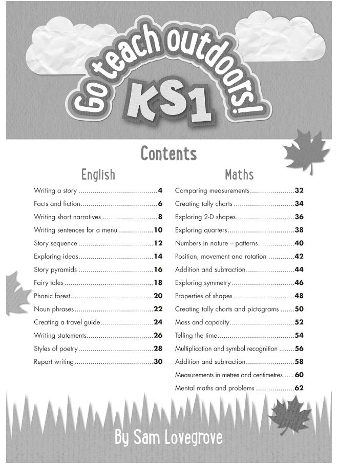 KS1 Go Teach Outdoors: Practical Outdoor Lesson Ideas for Primary English and Maths with a Foreword from Michael Morpurgo  - Image 2