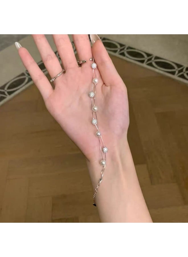 Goolsky French Irregular Pearl Bracelet for Women – Dainty Gold-Tone Statement Jewelry, Minimalist Luxe Accessory, Irregular Pearls Anti-Tarnish, Daily Wear/Gifting - Image 5