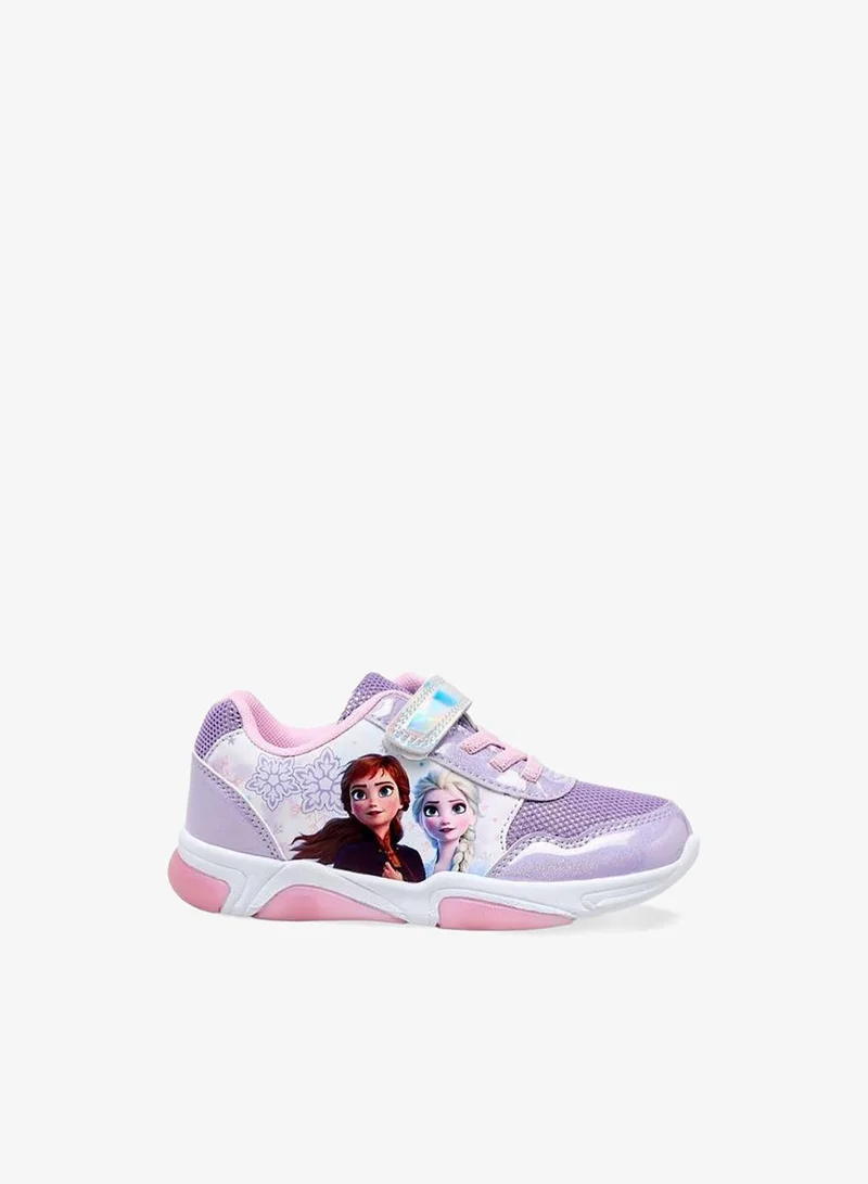ديزني Girls Frozen Print Light-Up Ankle Sneakers