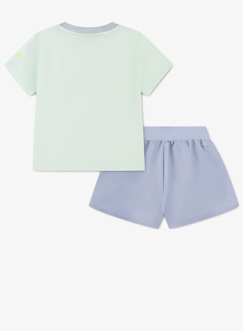 نايكي طقم تي شيرت وشورت متقاطع للأطفال