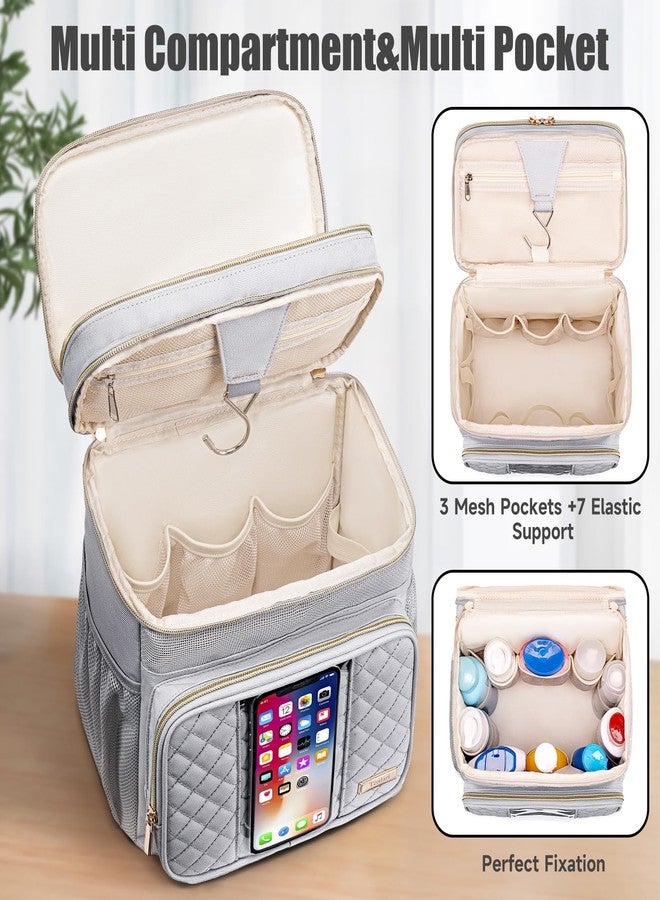 Tealari Large Toiletry Bag for Women Men,Bathroom Bag,Water Resistant Portable Shower Caddy for College Dorm,Hanging Toiletry Bags for Traveling,Gym Camping Cruise Ship Travel Essentials Shower Bag - Image 5