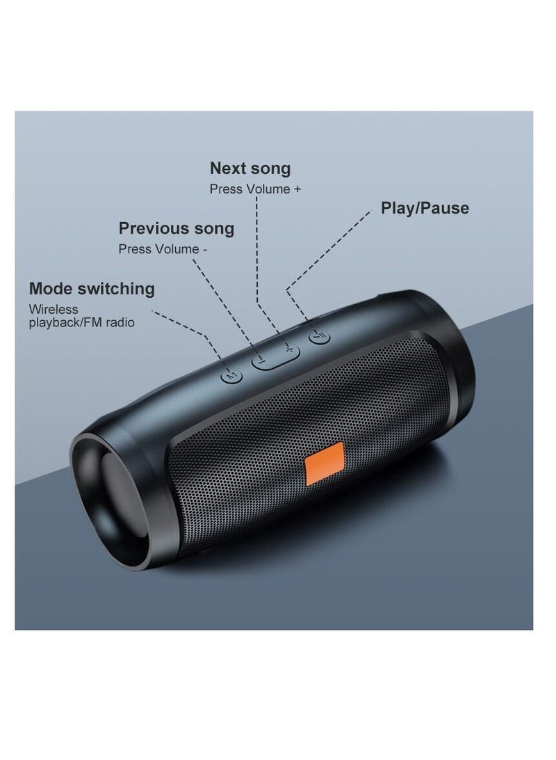 AROAQ Bluetooth Speaker Dual Speaker  Fm Voice Broadcasting Portable Subwoofer 50 Wireless Speaker - Image 4