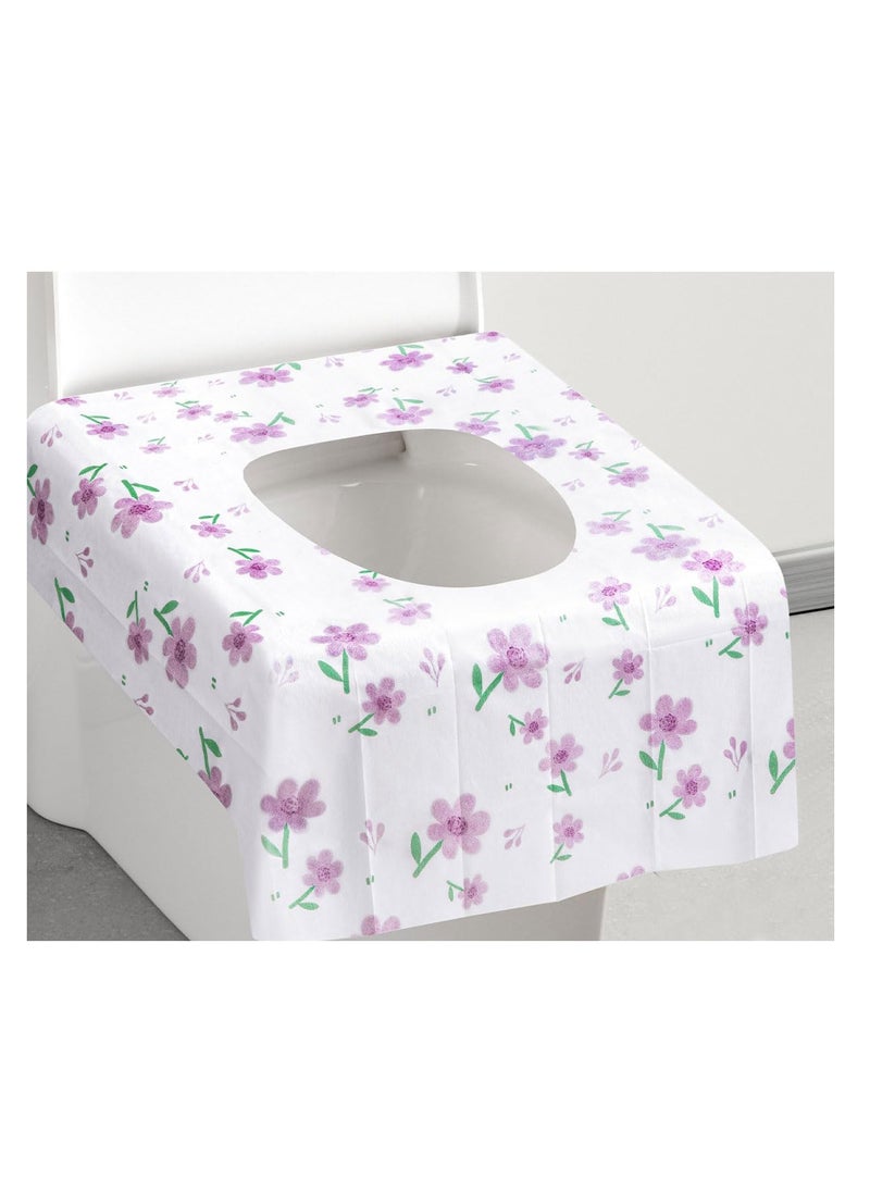 ECVV ECVV 20 Pack Disposable Toilet Seat Covers - Extra Large & Waterproof - Perfect for Kids Adults & Potty Training - Individually Wrapped for Travel & Public Restrooms(24.4”x25.2”)  - Image 1