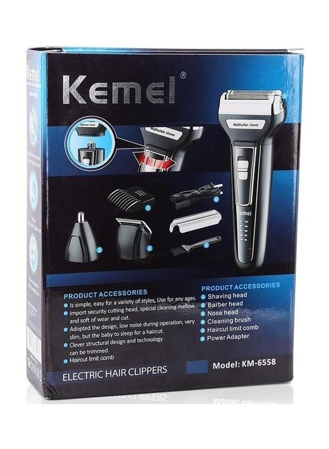 Kemei 3-In-1 Electric Hair Clipper Black/Silver/White - Image 4