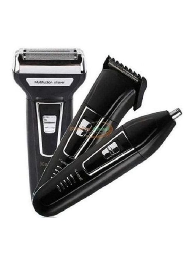 Kemei 3-In-1 Electric Hair Clipper Black/Silver/White - Image 5