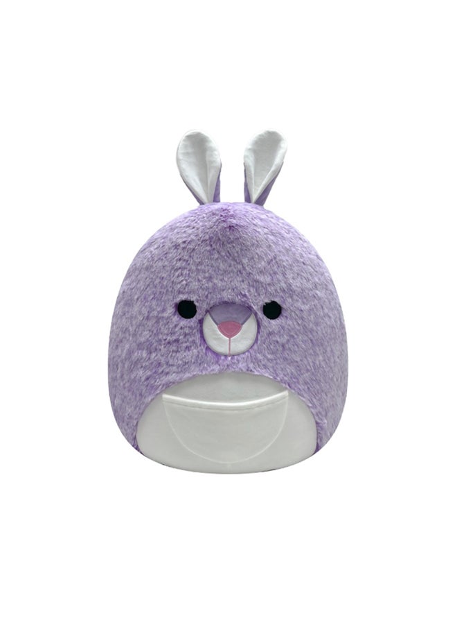 Squishmallows 12 inch Fuzzamallows Kiki Purple Kangaroo Fuzzamallow , Officially Licensed Kellytoy Plush Toy, Colorful Soft Toy, Gift for Kids, Girls & Boys Washable Squishy Stuff Toy Multicolor All Age  - Image 1