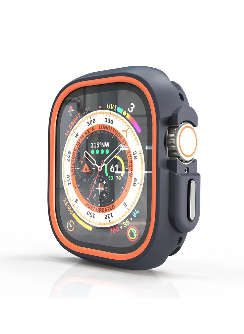 Samu - Apple Watch Ultra Case Shockproof Case for Apple Watch Ultra 49MM Protective Silicone Armour TPU Case Orange - Image 1