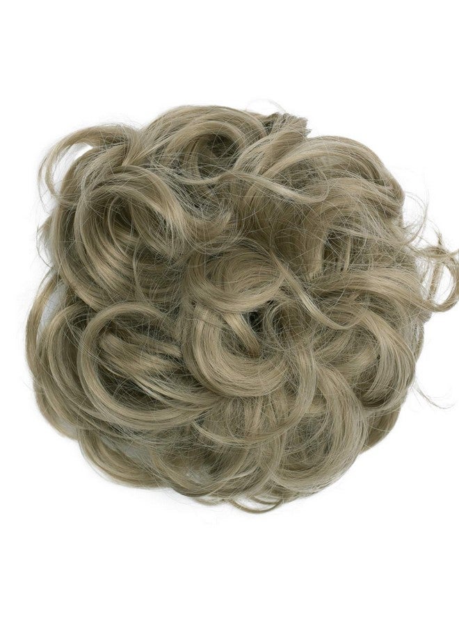CAISHA By Prettyshop Big Hairpiece Scrunchy Updo Bridal Hairstyle Curly Messy Bun Natural Blonde G14E - Image 2