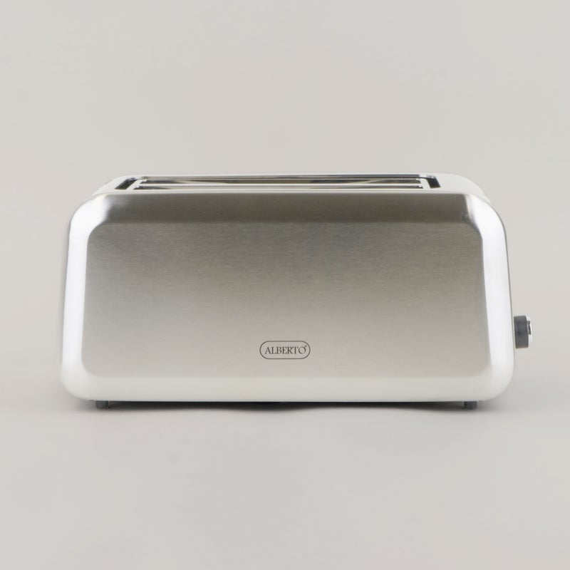 ألبرتو محمصة 4 شرائح فتحات طويلة ستانلس ستيل فضي - Image 2