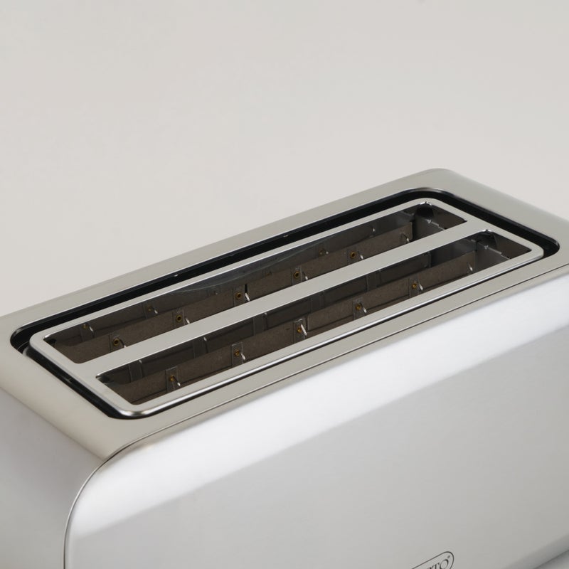 ألبرتو محمصة 4 شرائح فتحات طويلة ستانلس ستيل فضي - Image 3