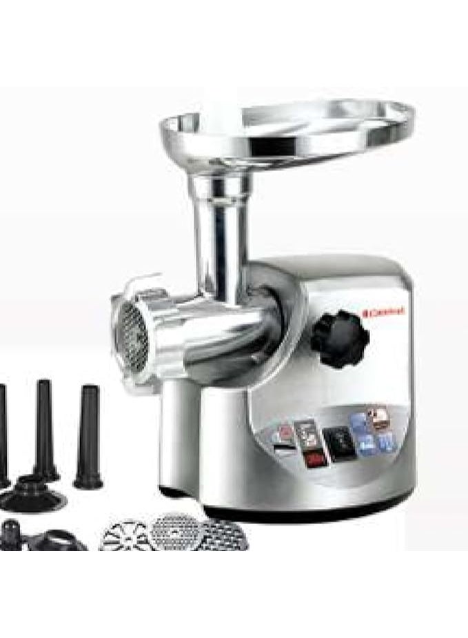 Carnival 2000W Meat Mincer/Grinder, Silver, Stainless Steel Material - Image 1