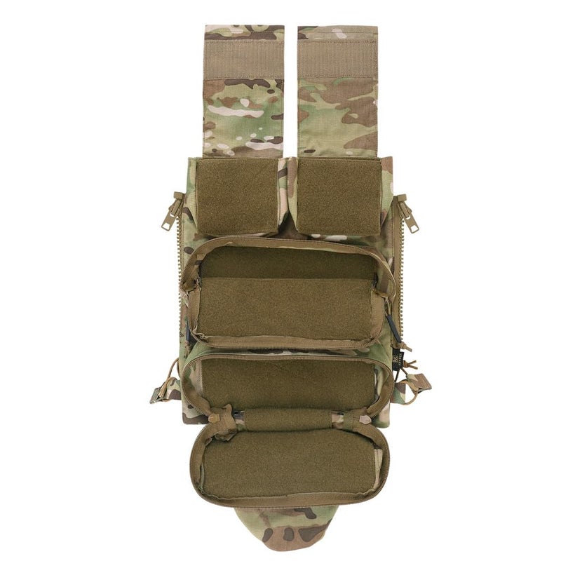 KRYDEX Tactical Modular Zip On Backpack for Vest JPC2.0 CPC AVS Zipper Molle Back Panel (MC) - Image 3