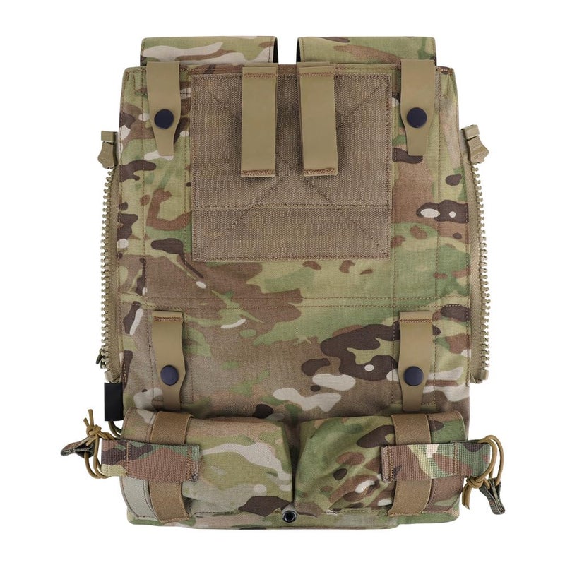 KRYDEX Tactical Modular Zip On Backpack for Vest JPC2.0 CPC AVS Zipper Molle Back Panel (MC) - Image 2