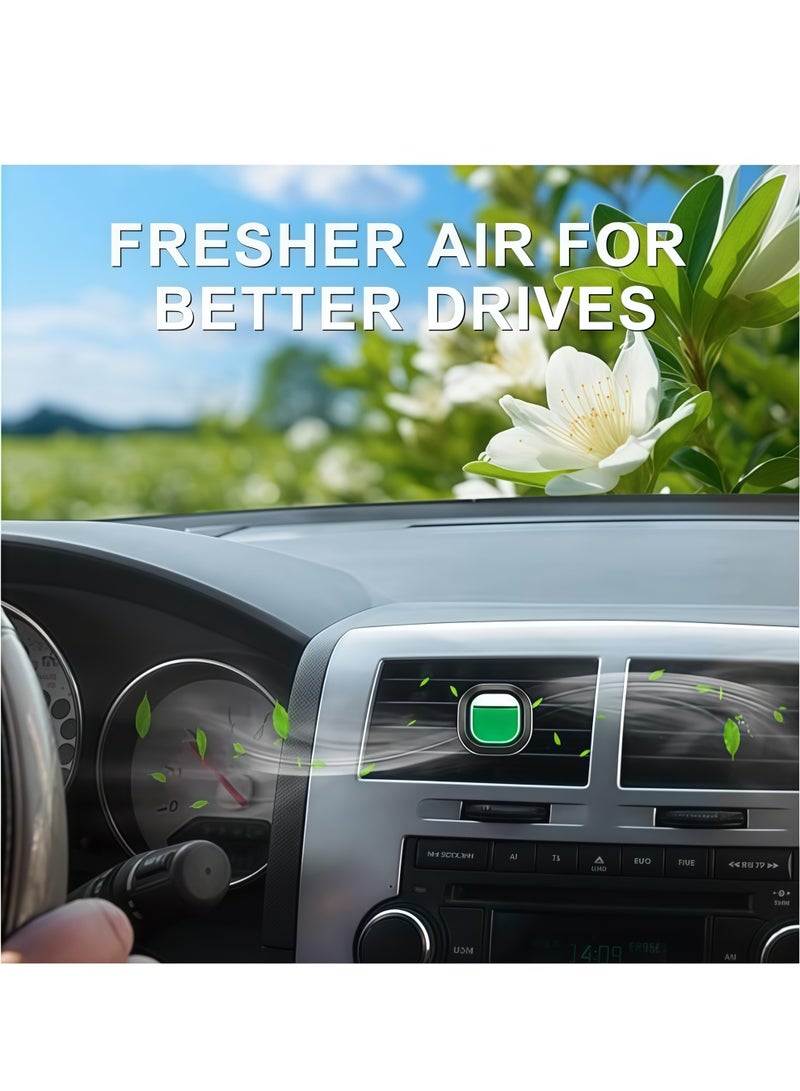 2 PCS 30-Day Long-Lasting Car Air Freshener Vent Clip - Essential Oil Scented Odor Eliminator, 0.14 oz Each, Non-Toxic Fragrance Source for Fresh Car Smell(Green) - Image 4