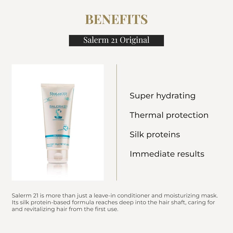 Salerm 21 B5 Silk Protein Leave-in Conditioner - 200 ml - Image 3