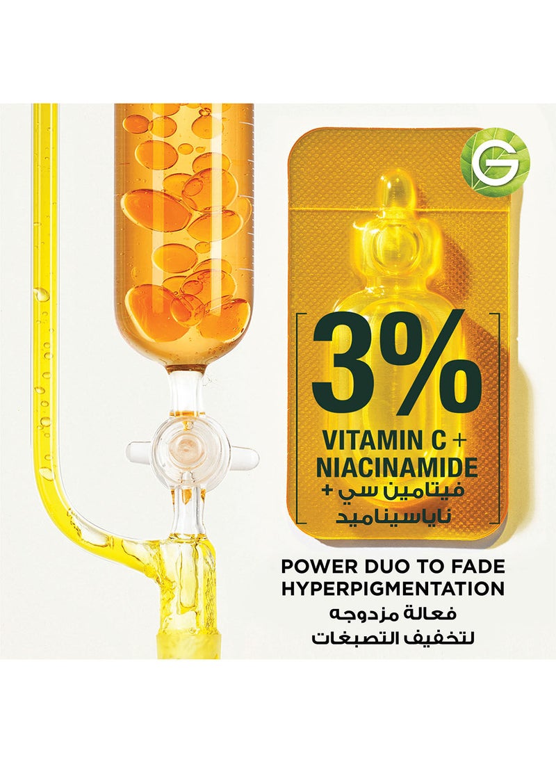Garnier - Garnier Skin Active Fast Bright Hyperpigmentation Ampoule Serum Multipack with 3% Vitamin C & Niacinamide, for dark circles 5+1 FREE (6 X 1.5ML) - Image 1