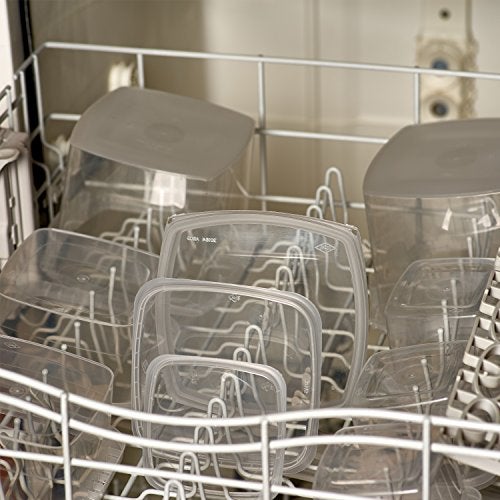 Decony Plastic Deli Containers with Lids 8 Oz- 25 Pack Square Clear Plastic Containers- Tamper-Proof BPA-Free Take Away Food Containers- Space Saver, Airtight, Freezer Safe Meal Prep Containers - Image 3