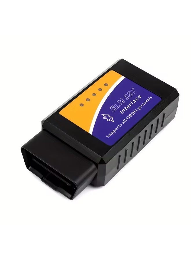 جهاز فحص سيارات ELM327 OBD2 بتقنية بلوتوث أداة تشخيص للسيارات وقارئ أكواد أعطال OBD-II لفحص لمبة المحرك متوافق مع اندرويد وiOS - Image 1