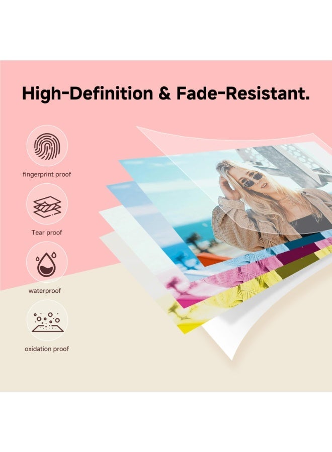 HPRT Photo Printer, Upgrade 300DPI Portable Printer CP2100, Mini Photo Printer with 10 Sheets Paper, AR Motion Pocket Printer for iPhone and Android, Wireless Instant Smartphone Printer for Family Memories and Eid Gifts (Pink) - Image 5