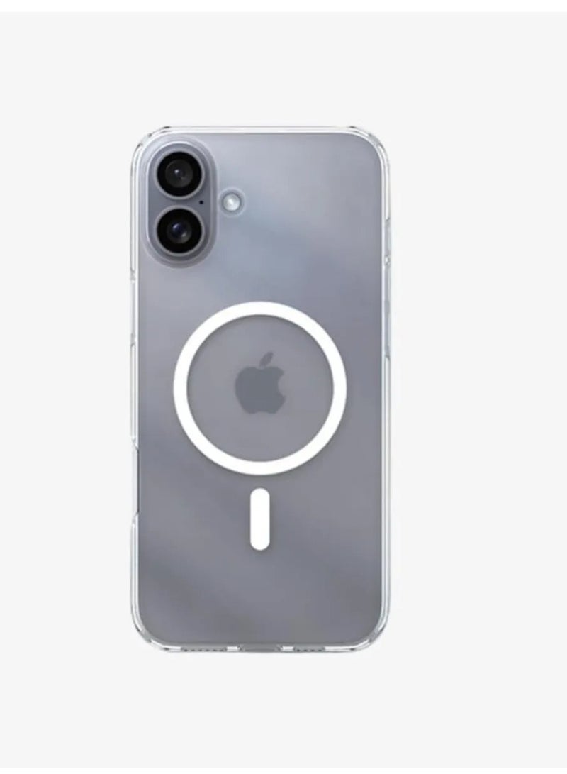 iPhone 16 Plus MagSafe Clear Case Drop and Scratch Resistant Made of Anti-Bacterial Layer, Magnet and PC to Ensure Long-Lasting Strength and Durability