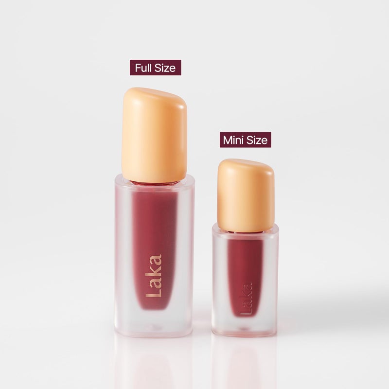 Laka Fruity Glam Lip Tint Mini, 1.9g/0.07oz, Glowing Lip Stain with Wide Color Spectrum, Hydrating & Lightweight Texture, Long-Lasting Bold Stain, Non-Sticky, Vegan, K-Beauty (#122 Rosyrose) - Image 4