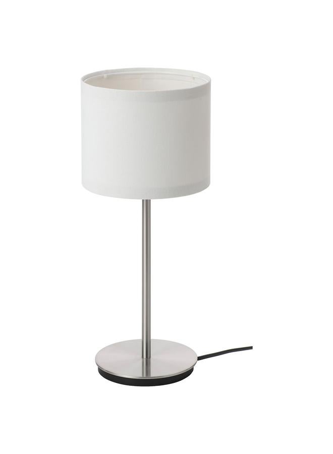 Zaboon Table lamp, white/nickel-plated, 41 cm - Image 1