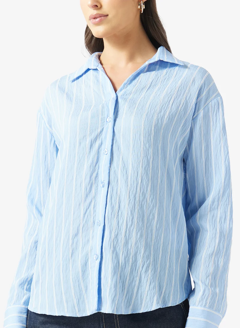 Fyor  Striped Button-Down Shirt for Women | Best Price UAE