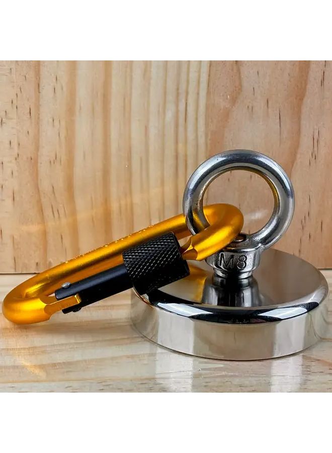 Golden 300LBS Magnetic Fishing Magnet With Safety Belt Heavy Duty River Retrieval Tool - Image 1