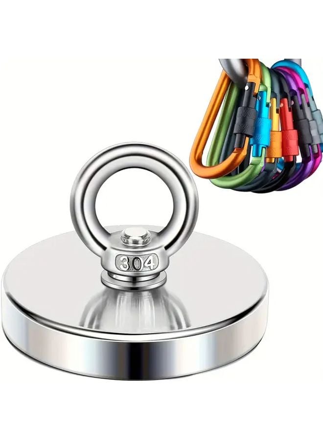 Golden 300LBS Magnetic Fishing Magnet With Safety Belt Heavy Duty River Retrieval Tool - Image 4