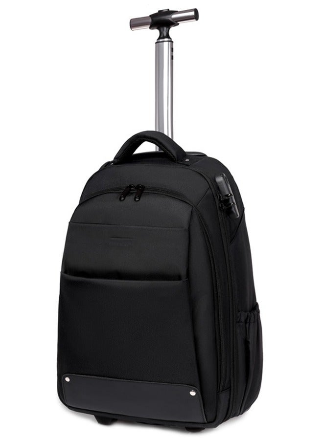 CityRiya-Long Travel Bags, Rolling Backpack, Luggage School Bags, Trolley Laptop Bag, Wheeled Bookbag, Shoulder Back Bag, Large Student School Bag, Boys Girls Backpack, Teen Laptop Backpack, Travel Carry-on Bag, Children School Backpack  - Image 1