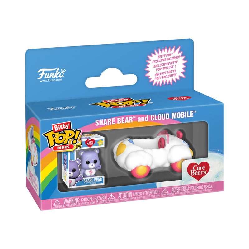 Funko Pop! Bitty Ride: Care Bears - Share Bear with Cloud Mobile - Image 1