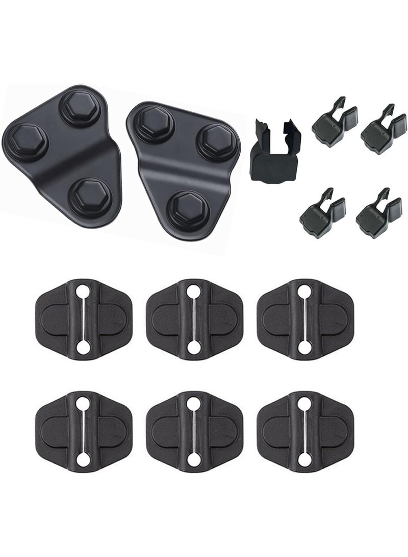 M.A&F's Compatible for Door Lock Decoration Cover Wrangler JL JLU 2018 2019 2020 2021 2022 2023 2024 2025 Sahara Sports Rubicon Gladiator JT Accessories,Door Screw Protector Cover Buckle - Image 1