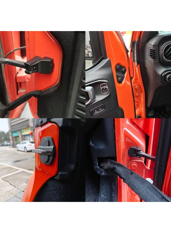 M.A&F's Compatible for Door Lock Decoration Cover Wrangler JL JLU 2018 2019 2020 2021 2022 2023 2024 2025 Sahara Sports Rubicon Gladiator JT Accessories,Door Screw Protector Cover Buckle - Image 2