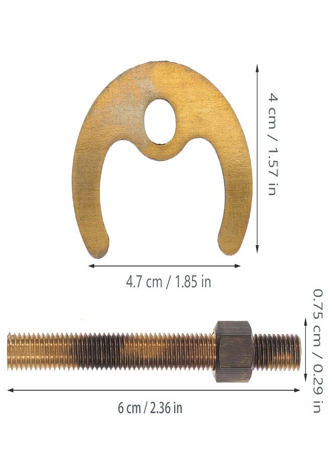 هيموتون طقم تركيب صنبور المطبخ مكون من مجموعتين مع ملحقات تثبيت على شكل حدوة حصان، وبرغي تثبيت بفتحة واحدة لاستبدال حوض الحمام وصنبور المطبخ - Image 2
