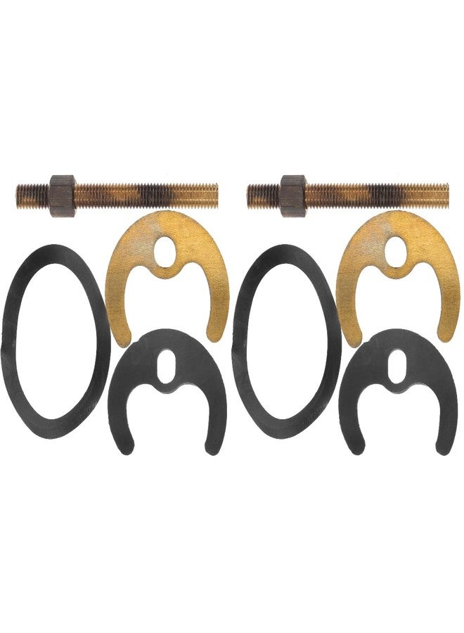 هيموتون طقم تركيب صنبور المطبخ مكون من مجموعتين مع ملحقات تثبيت على شكل حدوة حصان، وبرغي تثبيت بفتحة واحدة لاستبدال حوض الحمام وصنبور المطبخ - Image 1