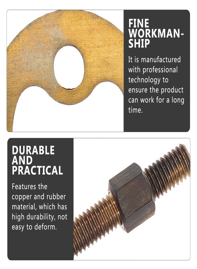 هيموتون طقم تركيب صنبور المطبخ مكون من مجموعتين مع ملحقات تثبيت على شكل حدوة حصان، وبرغي تثبيت بفتحة واحدة لاستبدال حوض الحمام وصنبور المطبخ - Image 4