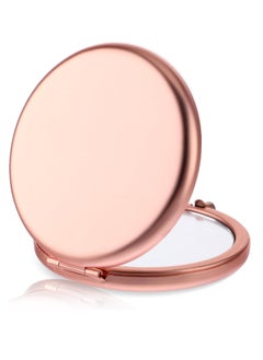 Oasisgalore Rose Gold Magnifying Compact Mirror for Purse with1X/2X Magnification，Portable Mini Pocket Travel Makeup Mirror  - Image 3