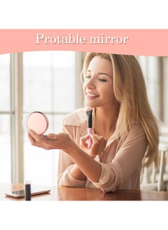 Oasisgalore Rose Gold Magnifying Compact Mirror for Purse with1X/2X Magnification，Portable Mini Pocket Travel Makeup Mirror  - Image 5